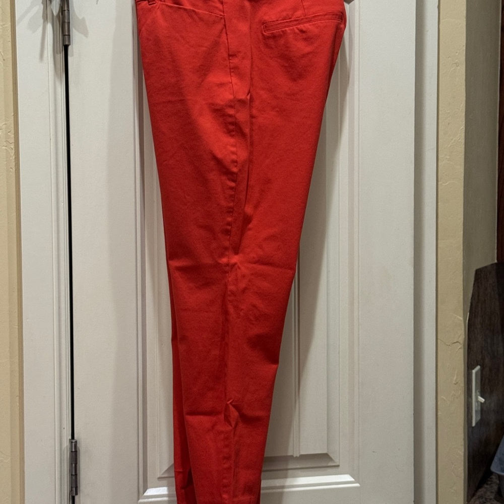 Old Navy Vibrant Red/Orange Skinny Jeans Sz 16